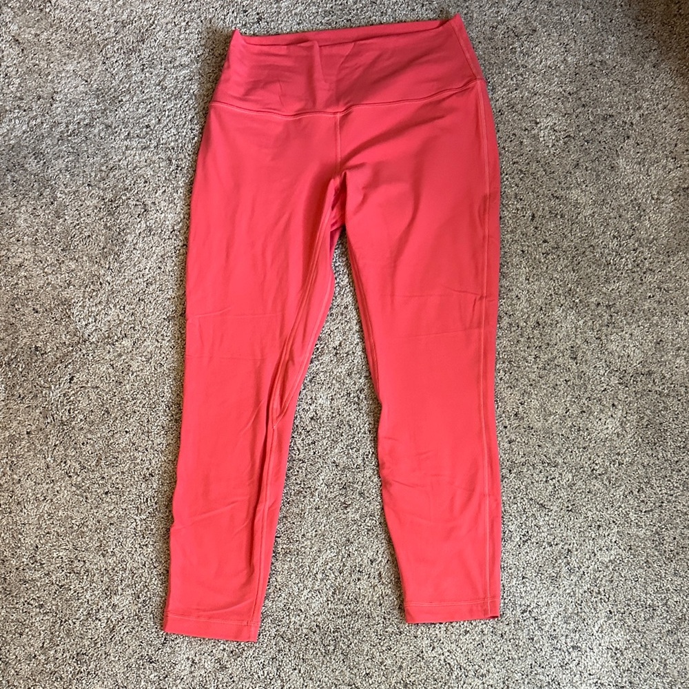 Lululemon align high rise pant
Pale raspberry 
Size 10
25’’